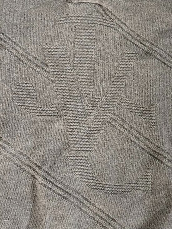 Versace Jeans Collection Other - Versace Jeans Couture VJC Monogram 100% Merino Wool V-Neck Sweater Size L Vintag